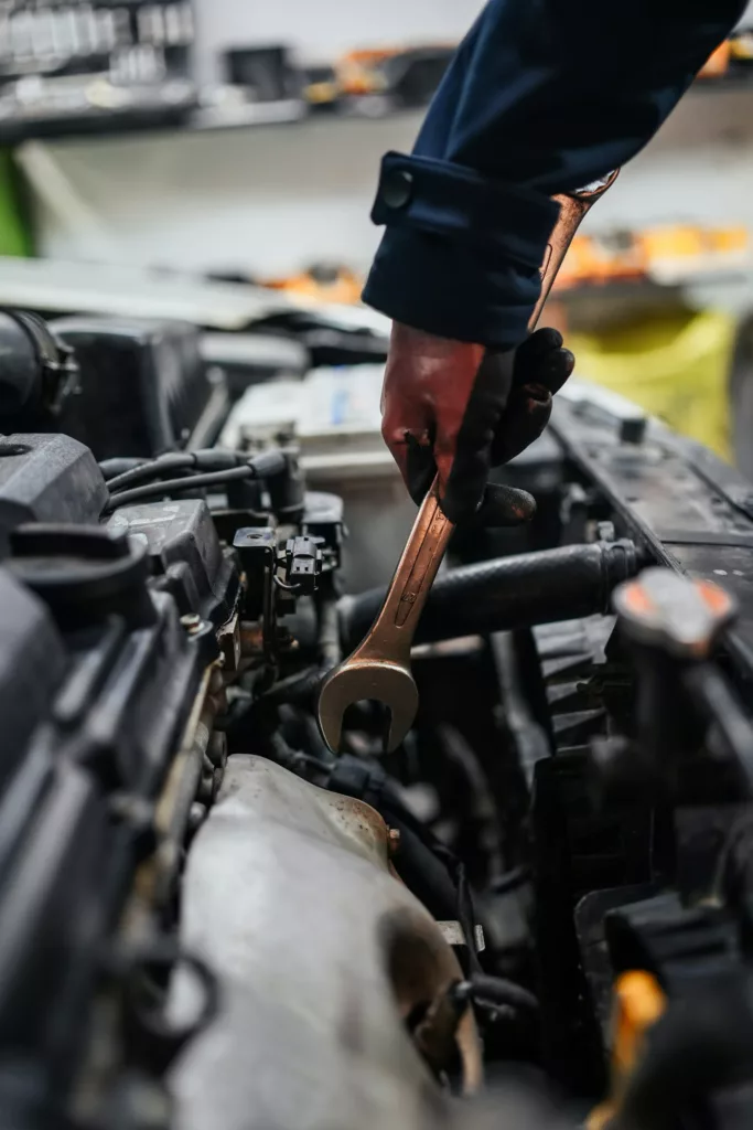 mechanic working on engine in Calgary, AB